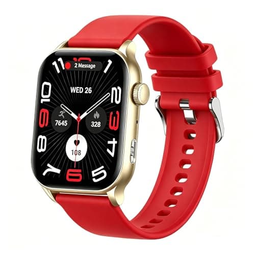 Jacoosa Smart Watch, 1.95" AMOLED Touchscreen Fitness Tracker with Bluetooth Call, IP68 Waterproof, 120+ Sport Modes, Light Color and Dark Theme Switch, Adapt to Different Using Environments