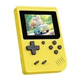 Retro Gaming Console, Built-in 400 Classic Retro Game Console, 3.0 Inch IPS Screen Retro Handheld Game Console, 1020mAh Rechargeable Battery, Portable Arcade Video Gaming Console (Yellow)