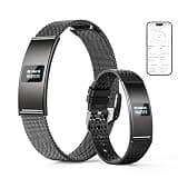 CCHEEN Smart Bracelet, Subscription-Free 24/7 Health Tracking, Heart Rate, SpO2, HRV & Sleep Tracker with IPX8 Waterproof, Wearable Activity & Fitness Tracker, 7-Day Battery, 2 Bands