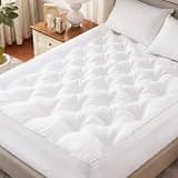 Cosybay 4 Inch Memory Foam Mattress Topper Super Queen for Back Pain Relief, Quilted Pillow Top Fitted Mattress Pad with 360° All-Around Elasticized Pocket, 6-21'' Deep Pocket