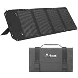 Arkpax 60W Foldable Solar Panel, 25% High Efficiency Portable Solar Charger with USB-C/USB-A/XT60/DC Ports, IP68 Water Resistant ETFE Panel for Power Station, Camping, RV, Off-Grid Emergency Backup