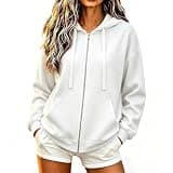 Zzalalana Women's Zip Up Hoodie Jacket Long Sleeve Hooded Sweatshirt Coats