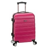 Rockland Melbourne Hardside Expandable Spinner Wheel Luggage, Carry-On 20", Magenta