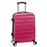 Rockland Melbourne Hardside Expandable Spinner Wheel Luggage, Carry-On 20", Magenta
