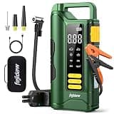 Jump Starter with Air Compressor,6000A Car Battery Jumper Starter, 20000mAh Battery Jumper Starter Portable for 10L Gas/Diesel Engine with 160PSI Booster,LED Display & Light,Jumper Cables