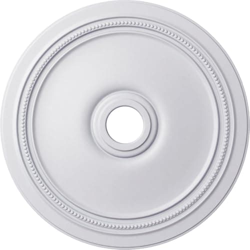 Ekena Millwork CM24DI Diane Ceiling Medallion, 24"OD x 3 5/8"ID x 1 1/4"P (Fits Canopies up to 6 1/4"), Factory Primed
