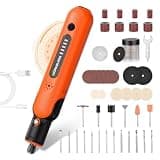WorkBless Cordless Rotary Tool: 8V Rotary Tool Kit 103pcs Accessories - Electric Mini Power Rotary Tool for Polishing, Grinding, Cutting, Engraving, 5-Speed, Max 25000RPM, USB-C Charging