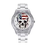 NTVOWPZO Three-Hand Analog Stainless Steel Watches for Men Easy Reader