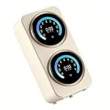 Portable Mini Washer, Dual-Tank Underwear Washing Machine, Variable Frequency Motor, Gray(White Desktop)