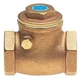 Milwaukee Valve Check Valve, 1/2 in, Single, Inline Swing, Brass, FNPT x FNPT - UP0967000012