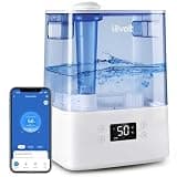 LEVOIT Classic300S Ultrasonic Smart Top Fill Humidifier, Extra Large 6L Tank for Whole Family, APP & Voice Control, Essential Oil Diffuser, Humidity Setting with Sensor, Quiet Sleep Mode, Night Light