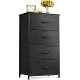 ODK Small Dresser for Bedroom with 4 Storage Drawers, Black
