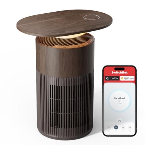 SwitchBot Air Purifier for Home Large Room up to 3620 ft², Pet Mode, Support Matter, 20dB, Washable Pre-filter, Aromatherapy, Works with Alexa, Google Home, Apple Home, Ideal for Odor, Dust & Pet Hair