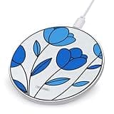 Abstract Tulip Wireless Charger Magnetic Phone Induction Charger 10w Fast Wireless Charging Station Compatible with iPhone 17 16 15 14 13 12 Pro Max Samsung Galaxy S25 S24 S23