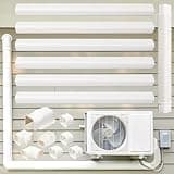 Kerykwan 3" W 22.5Ft L Mini Split AC Line Cover Kit Decorative PVC Tubing Pipe Cover Set for Center Air Conditioner&Heat Pumps Systems (3" W 22.5ft L/White)