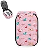 Qoiuvncy Compact Hard Shell Case for Blood Pressure Monitor Medical Themed Blood Pressure Monitor Case Travel Carrying Storage Bag(Bag Only)