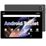 Tablet 10 inch Android Tablets, 6GB RAM 64GB ROM 512GB Expand, Quad-Core Processor, 1280x800 LCD Touch Screen, WiFi, Dual Camera, BT, 6000mAh Battery (Gray)