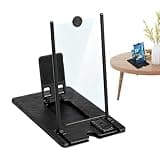 Screen Magnifier for Cell Phone | Foldable Smartphone Holder with Wireless Remote,3D HD Phone Screen Enlarger - for Movie TV Game Video Entertainment Viewing