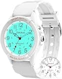 SOCICO Watch for Men Women Big Face Classic Analog Quartz Sports Backlight Unisex Waterproof Nurse Watch for Medical Army Military Time with Second Hand Easy to Read Casual Wristwatch