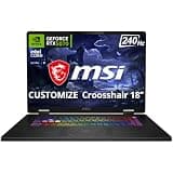 FuturBeast Customized Laptop, Created Using MSI Crosshair 18 HX AI 18" 240Hz Gaming Laptop, Intel Ultra 9 275HX, 32GB/64GB RAM, 1TB/2TB/4TB SSD, RTX 5070 8GB GDDR7, RGB Backlit Keyboard, Win 11, Black