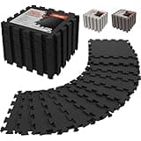 AIRHOP 18 PCS Gym Floor Mat, EVA Foam Puzzle Gym Mat, High-Density Interlocking Foam Floor Tiles for Home Gym, Play Workout Garage Kitchen Flooring 12.6"x12.6"x0.4"