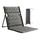Beach Chair with Adjustable Reclining, Portable Folding Chairs for Outside, Lightweight Aluminum & Oxford Cloth Beach Chairs for Adults, Compact Storage for Travel, Camping, Yard