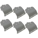 HOTIOGA Grey Replacement Clipper Guard 3137101 Fits for Blade Size 1/2 Clipper Guard Cut at 1/16" (1.5mm), for Full-Size Wa*hl, Each Set Includes 6 Pieces