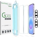 amFilm OneTouch for Samsung Galaxy A57 Screen Protector Tempered Glass