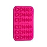 OCTOBUDDY Classic - Silicone Suction Phone Case Adhesive Mount - Hands-Free, Strong Grip Holder for Selfies & Videos - iPhone & Android Compatible - 2.25″ x 3.25″, Hot Pink