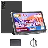 ICONLINK 10 Inch Tablet Android 16 Tablets with Case 4+16GB RAM+128GB ROM, 6000mah Battery 10 in Android Tableta, 2MP+8MP Dual Camera 10.1'' IPS HD Touch Screen Tab (Black)