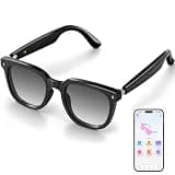 Osawalla Smart Bluetooth Glasses for Men Women, Ai Smart Glasses with Open-Ear Audio, Voice Control, Real-time Translation, Hands-Free Calls, Bluetooth Sunglasses for Daily Use, Travel