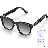 Osawalla Smart Bluetooth Glasses for Men Women, Ai Smart Glasses with Open-Ear Audio, Voice Control, Real-time Translation, Hands-Free Calls, Bluetooth Sunglasses for Daily Use, Travel