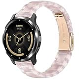 Tovimall 18mm Resin Watch Band Compatible with Garmin Venu 4 41mm/Vivoactive 4S/Vivomove 3S/Venu 3S/Venu 2S, Lightweight Bracelet Strap for Forerunner 265S/255S/255S