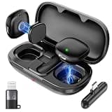 JTTSO Magnetic Wireless Lavalier Microphone for iPhone 16 15 14 Pro Max Android Camera, 2-Person Plug-Play AI Noise Canceling Mic, 48kHz Hi-Fi for TikTok YouTube Vlog Recording, 40H Battery Case