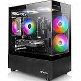 AIGAMEPC Gaming PC Desktop Computer,AMD R3 3200G, 16GB DDR4,512GB M.2 SSD, BX3 550W 80PLUS Bronze PSU, WiFi 5, RGB Fan x5, Windows 11 Home, Black