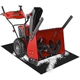 DANHMAO 3X5.2FT Snow Blower Mat,Absorbent Snow Blower Floor Mat with Adhesive Backing for Garage(Black)