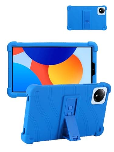 for Xiaomi Redmi Pad SE(8.7 Inch) Android Tablet Protective case,Shockproof Lightweight Silicone Protective Cover with Stand,Child-Friendly Protection,Easy to Clean Design,Blue