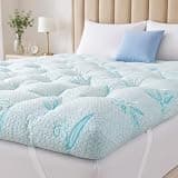 SHOUREN 4-5 Inch Mattress Topper Full Size, 2100 GSM Pillow Top
