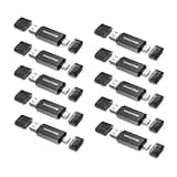 GIGASTONE 32GB Dual Flash Drive (10 Pack) Z40 USB 3.2 Gen 1, 2-in-1 Type-A & Type-C, 100MB/s Ultra Fast, Head Cap Design, Plug & Play for Smartphone/PC/Mac/TV/Car Audio, USB 2.0/3.0/3.1 Compatible