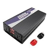 YXINHONGYUE Low Frequency Truck Power Inverter DC 12V 24V 48V 60V 72V 4000W to 110V 220V AC Converter Charger Pure Sine Wave Inverter for Travel, Camping, Tenting, Boat Travel,60v to 220v 50hz