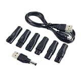 8 PCS Power Cord 5V Replacement Charger USB Adapter DC 5.5 * 2.1mm Suitable for All Kinds of Electric Hair Clippers