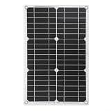 Hosrivae 18W Solar Panel Kit with 300W Inverter and 30A Charge Controller, DC 12V to AC 220V Converter Set Camping RV Outdoor Backup Supply