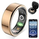 COLMI R02 Smart Ring, Smart Ring for Women and Men, with a Charging Case, Supports Heart Rate, Blood Oxygen, Sleep Health Monitoring, No Subscription Fee. (Rose Gold, 8#)
