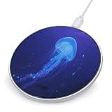 Blue Jellyfish Wireless Charger, Fast Charging Pad