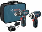 Bosch 12V Max Cordless 2-Tool Combo Kit with Drill/Driver and Impact Driver (CLPK22-120)
