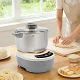 Electric Dough Machine With Fermentation Function, 7.4Qt Stainless Steel Dough Maker, Microcomputer Timing, Touch Panel Control for Bread, Pizza, Pancake, Dumpling, Sourdough, Pasta