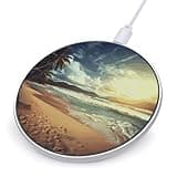 Sunset on The Beach Wireless Charger Magnetic Phone Induction Charger 10w Fast Wireless Charging Station Compatible with iPhone 17 16 15 14 13 12 Pro Max Samsung Galaxy S25 S24 S23
