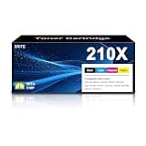 SRITE 210X High Yield Toner Cartridges (with Chip) Compatible with HP W2100X W2101X W2102X W2103X 210A Toner for HP Color Laser Jet Pro MFP 4301Fdw 4301Fdn 4201Dw 4201Dn 4301 Printer