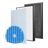 Compatible For Sharp KC-840E/KC-840SA/KC-840A/K/KC-840T/KC-C70E FZ-C70HFE FZ-C70DFE FZ-C100MFE,Air Purifier Filter Cartridge Part(SET a)