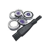 3pcs HQ56 Replacement Head Razor Blade, Compatible For Philips, Shaver HQ3 HQ55 HQ46 PQ206 HQ912 YQ308 HQ902 HQ905 AT610 AT620 HQ5812 HQ5625